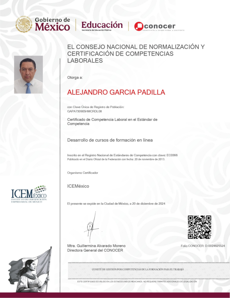 certificado de competencia ec0366